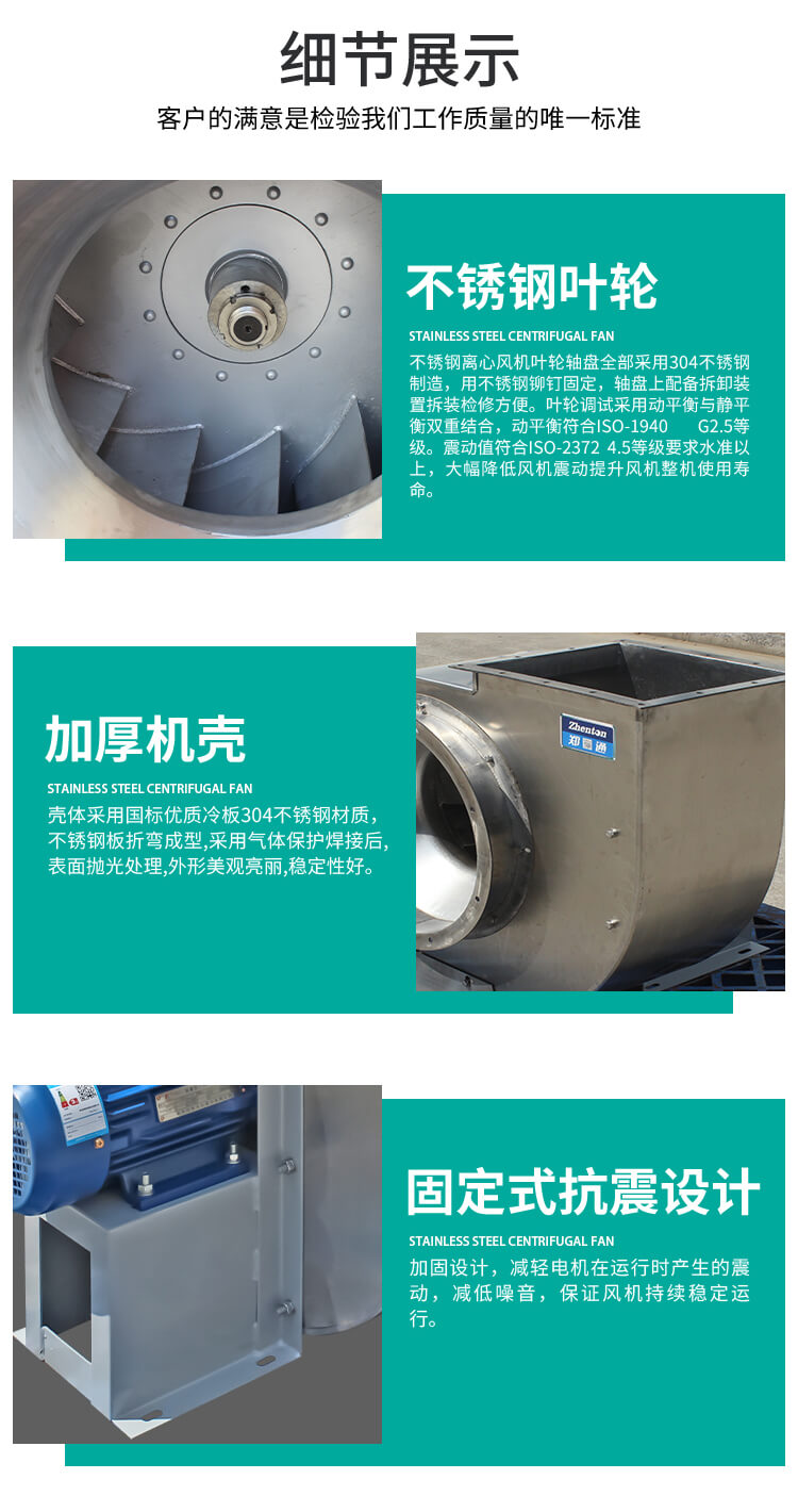 不锈钢离心风机会出现哪些故障?郑通离心风机厂家为你解答